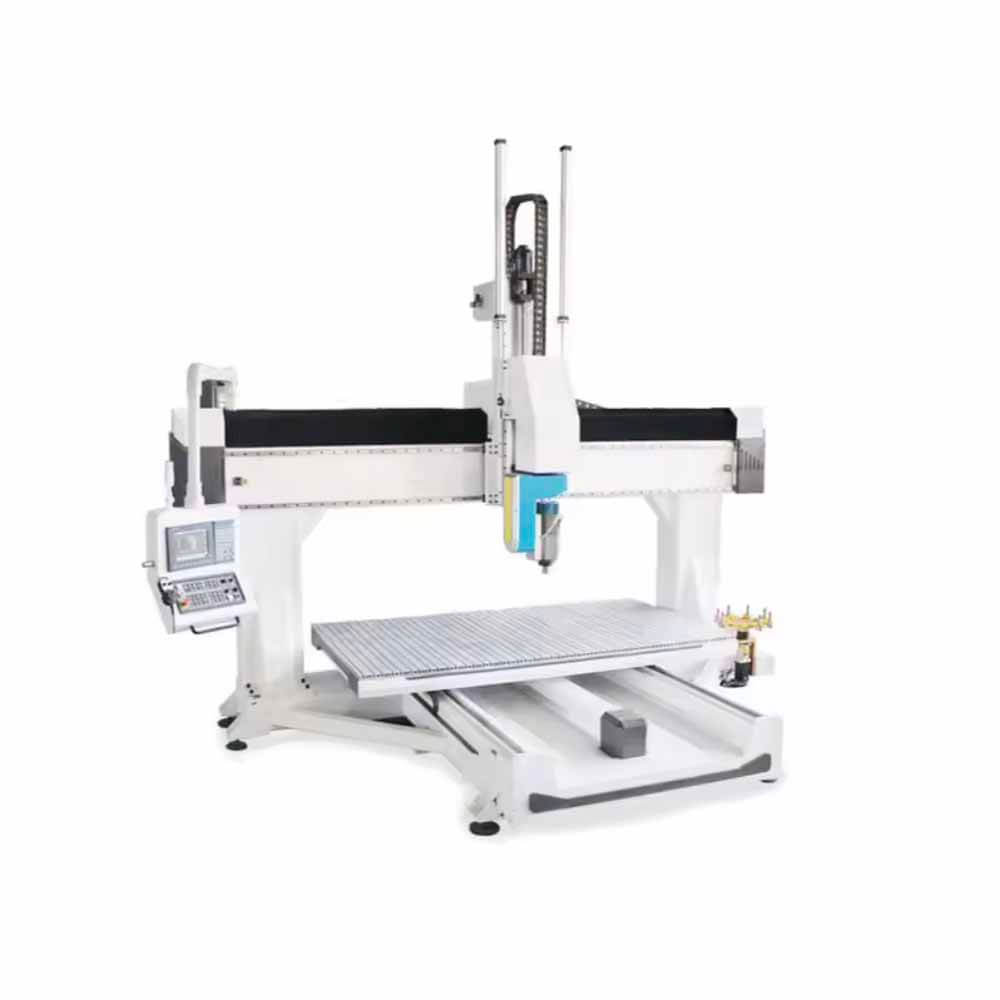 5-Axis CNC Router for 3D Fiber Boat Die Mold Milling & Making