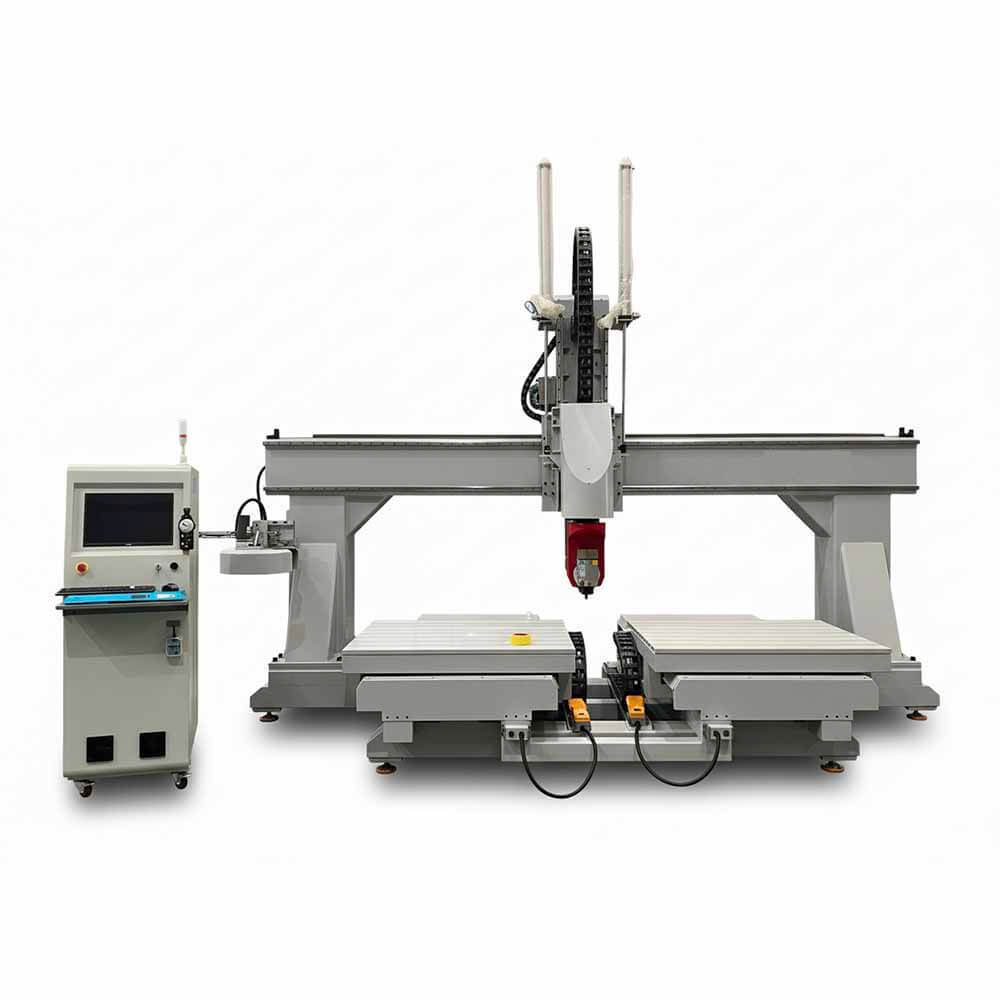 Dual Table 5 Axis CNC Router for Continuous Production